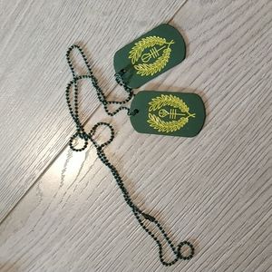 Military Green Sage Green Dog Tag